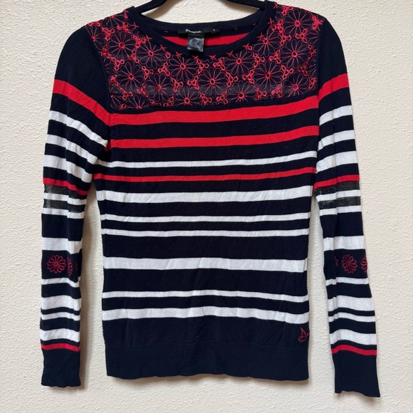 Desigual Striped Black and Red knit long sleeve - Picture 3 of 14